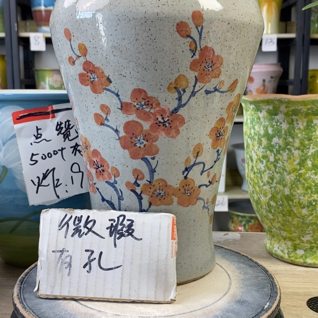 景德镇手工手绘陶瓷花盆