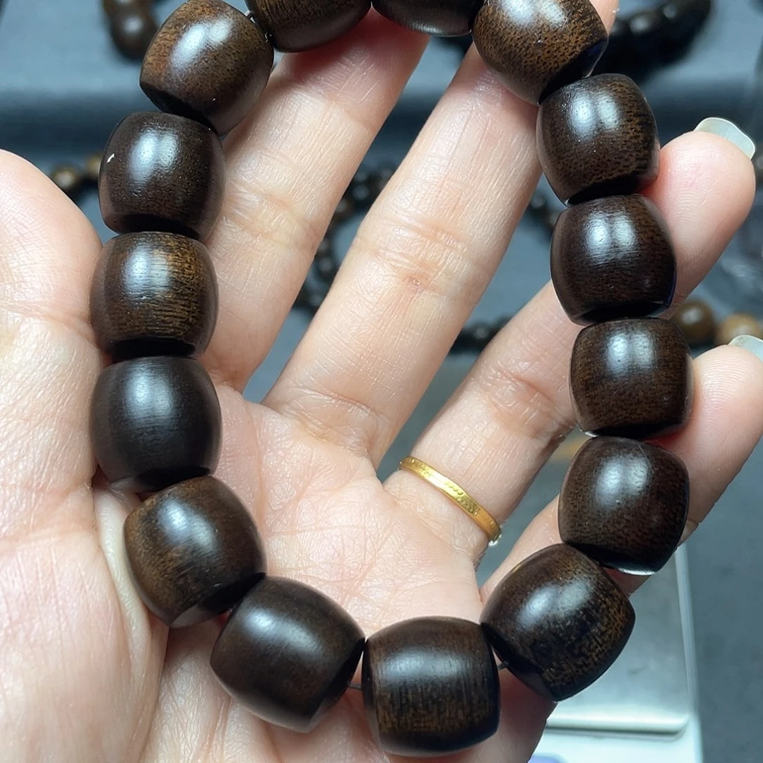 沉香手串芽庄白棋1.4