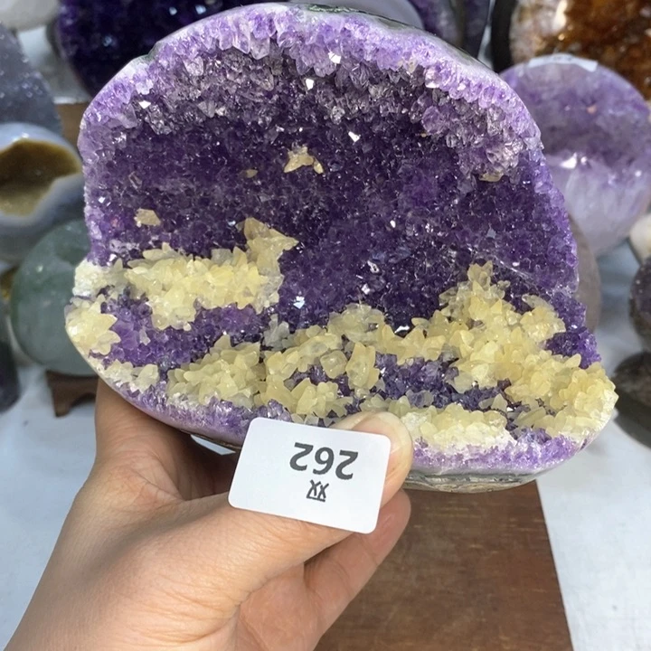 水晶大型摆件（非配饰）未镶嵌方解石