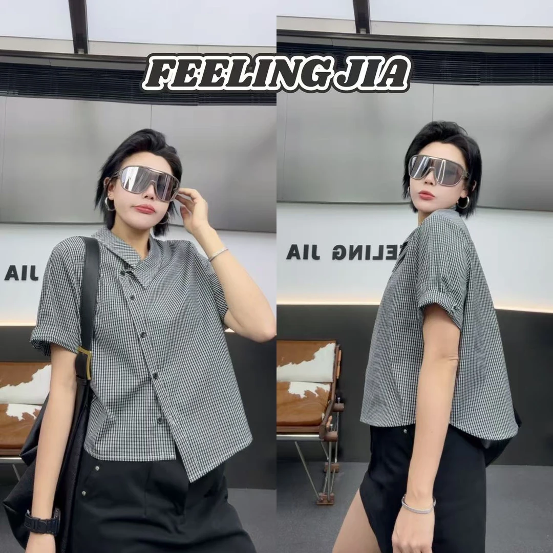 菲林家FL 92016【独特性】 小众设计款格子衬衣