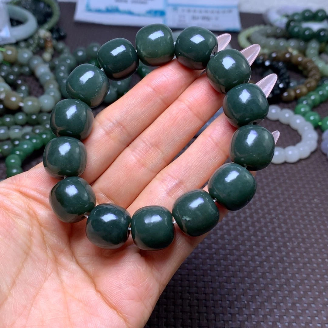 未镶嵌手串和田玉卡16