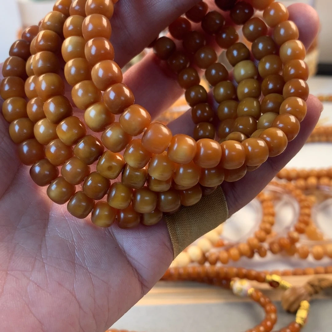 星月菩提吊坠8×7老型极致玉化单圈