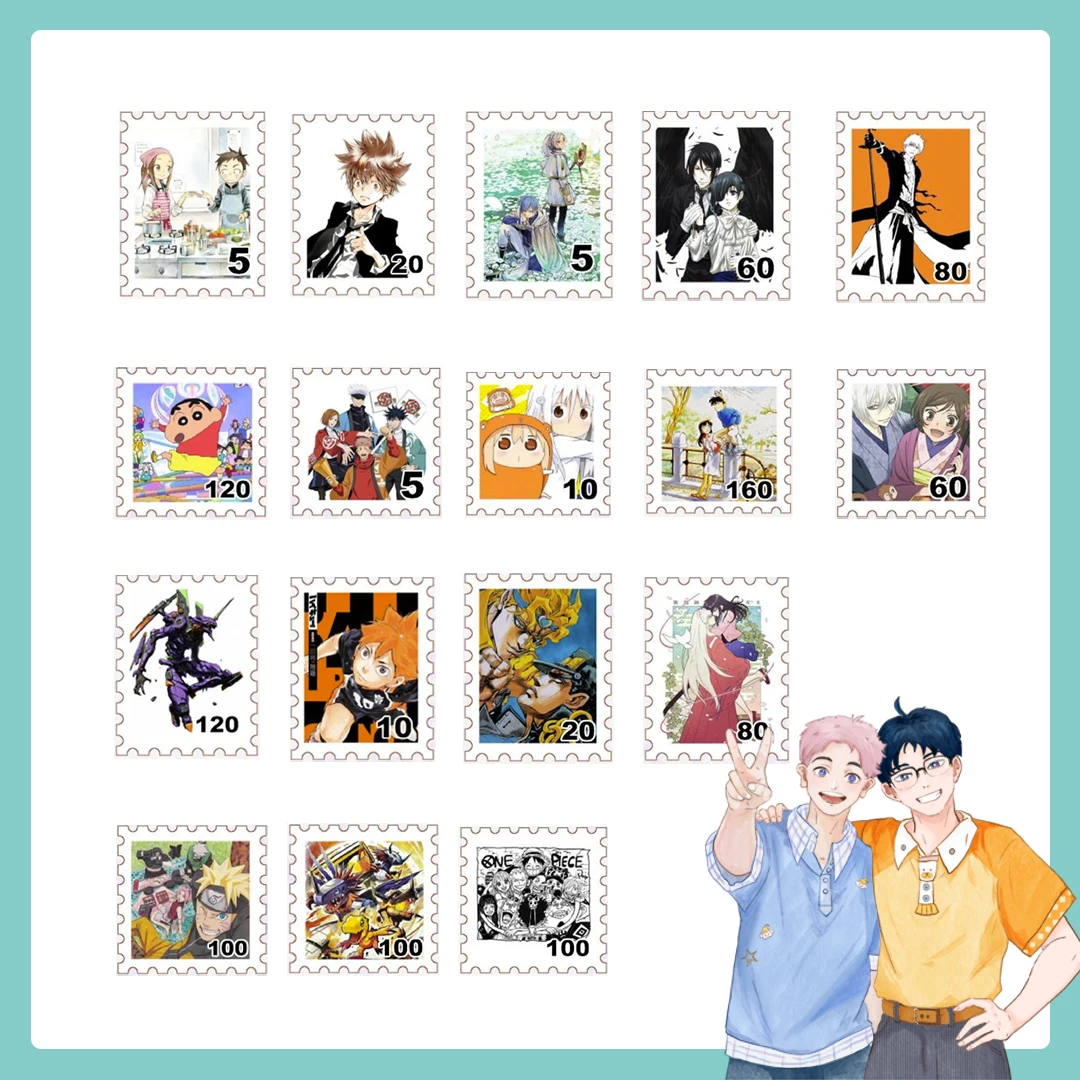 【复活专用】破壳文创 树纹纸烫金系列邮票 第二弹 同人二创（代拆）