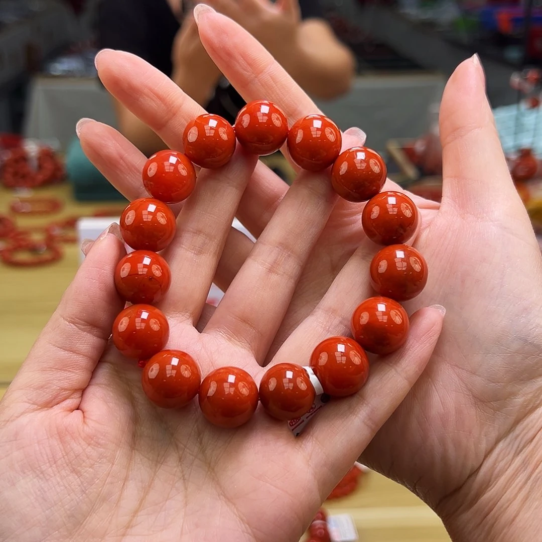 南红玛瑙手串15mm多样性发一未镶嵌