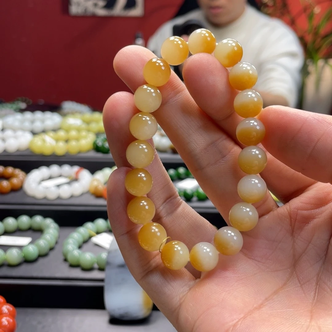 和田玉手链未镶嵌?*暖