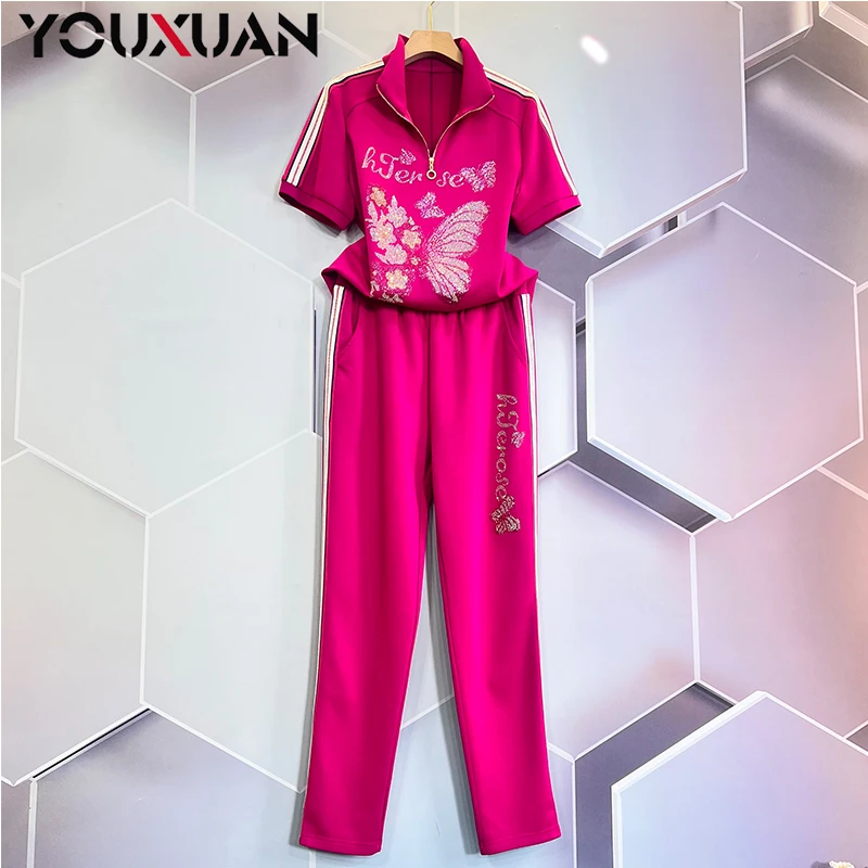 【高定新款】2025夏季新品女装显瘦百搭韩版时尚休闲短袖套装89283