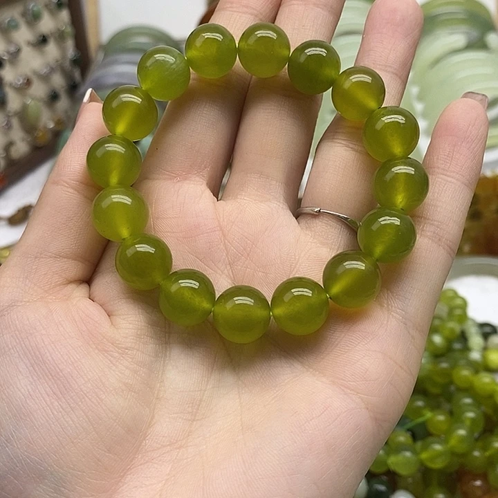 蛇纹石玉未镶嵌手链