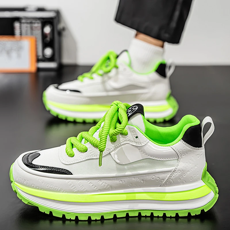 2025夏季新款潮流运动鞋ins休闲鞋男鞋百搭潮男运动耐磨增高爆款