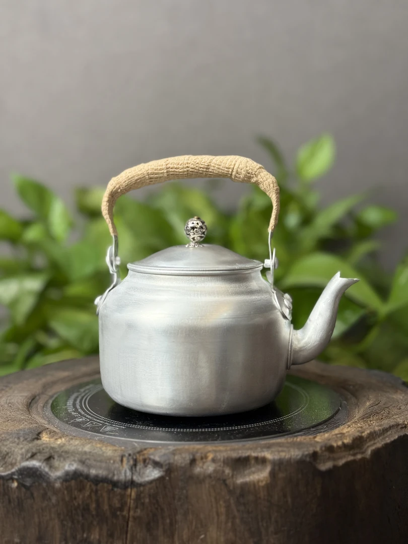素壶银色平纹铝壶户外煮茶泡茶烧水壶