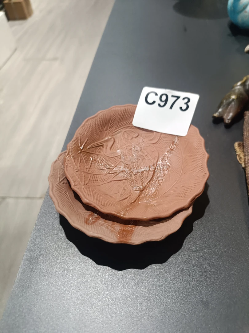 日本备前烧材烧盘