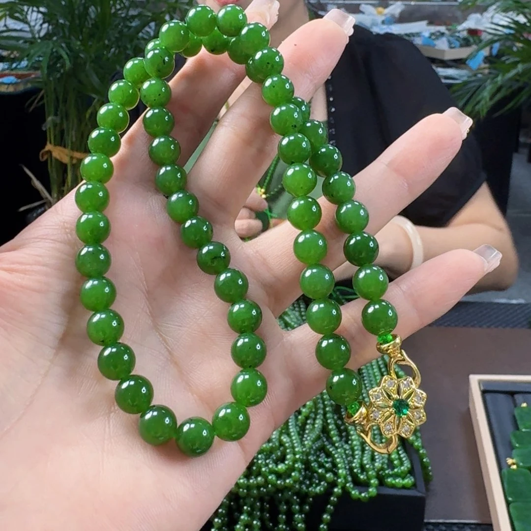 和田玉（碧玉）未镶嵌颈饰卡8