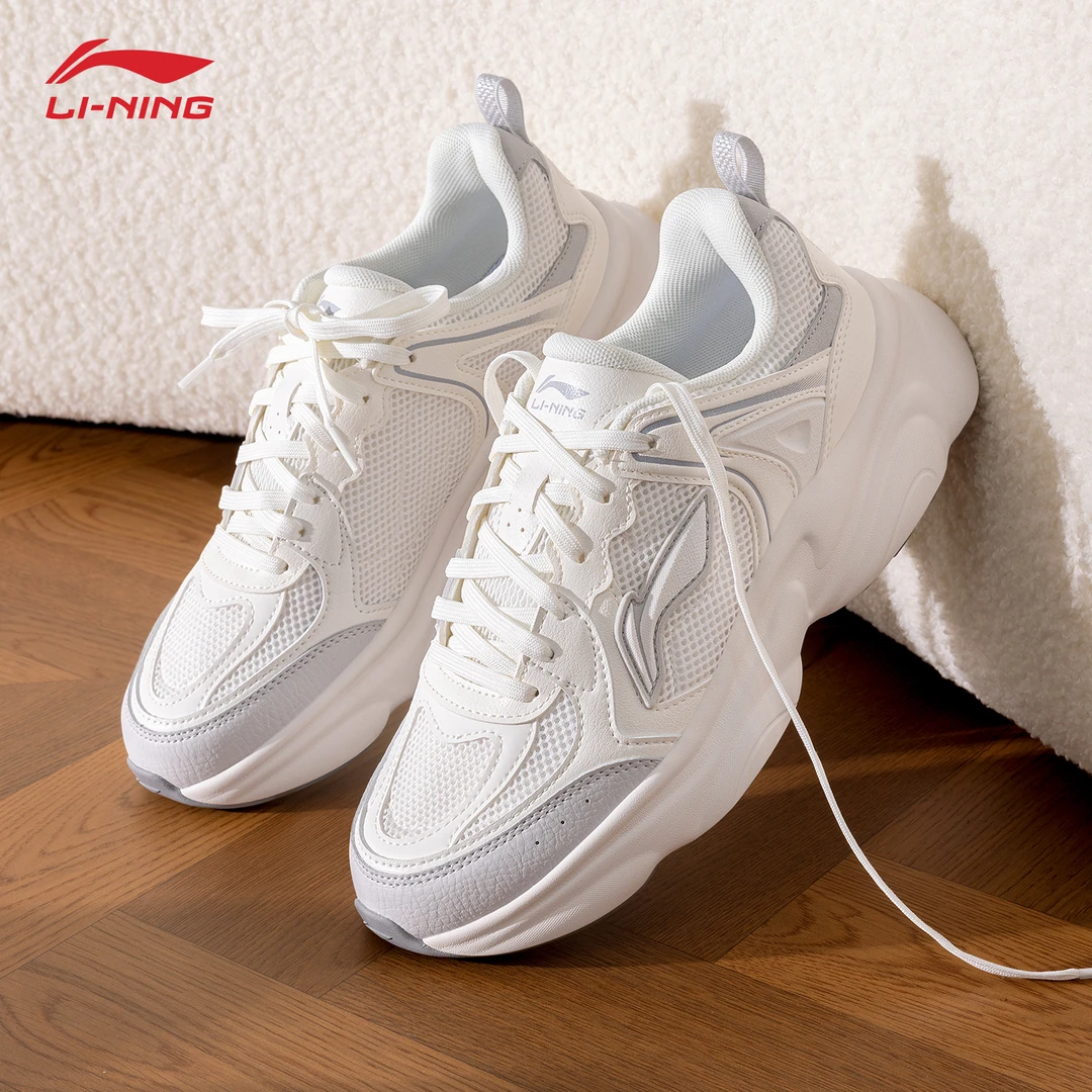 李宁奶椰女鞋老爹鞋运动减震经典时尚官方正品潮流百搭低帮休闲鞋