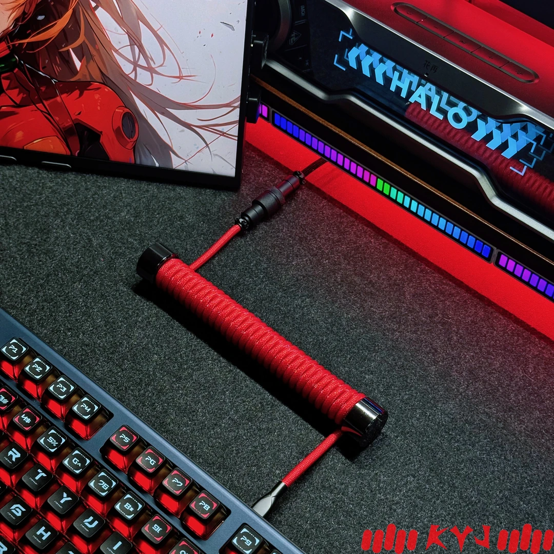 客制化航插线键盘数据线适用美加狮MAD60/68fire磁轴8K键盘type-c