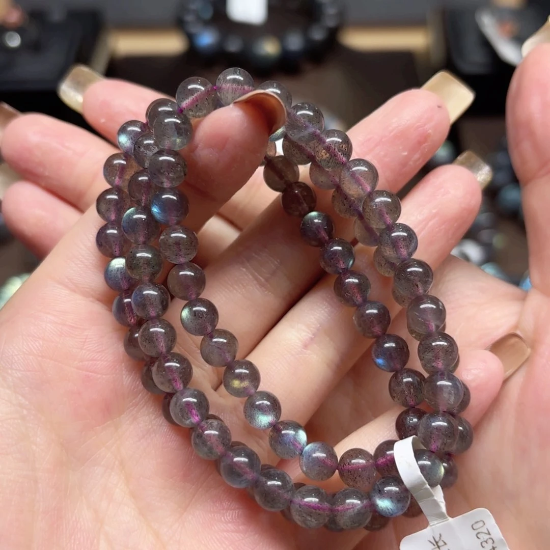 未镶嵌手链长石6mm左右