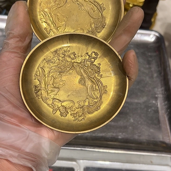 往**?微瑕疵黄铜摆件工艺品