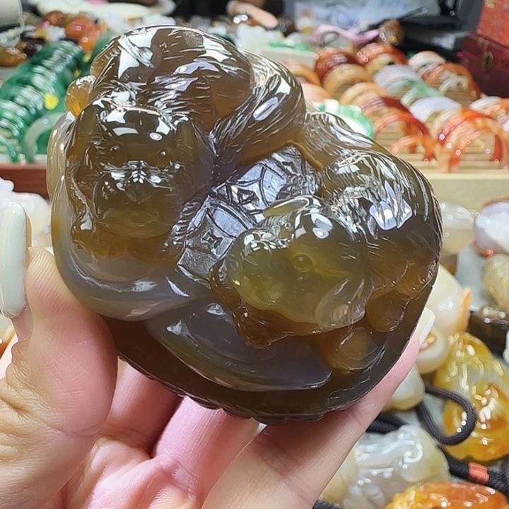 玛瑙/玉髓合金摆件