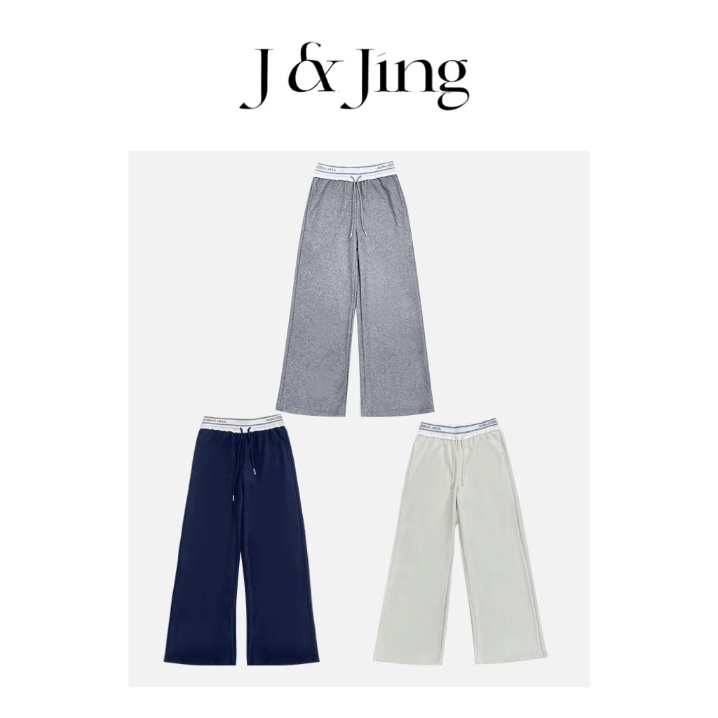 J&Jing-「甜心教主心凌」-不加绒 ！高级百搭显瘦休闲毛巾裤MH5279