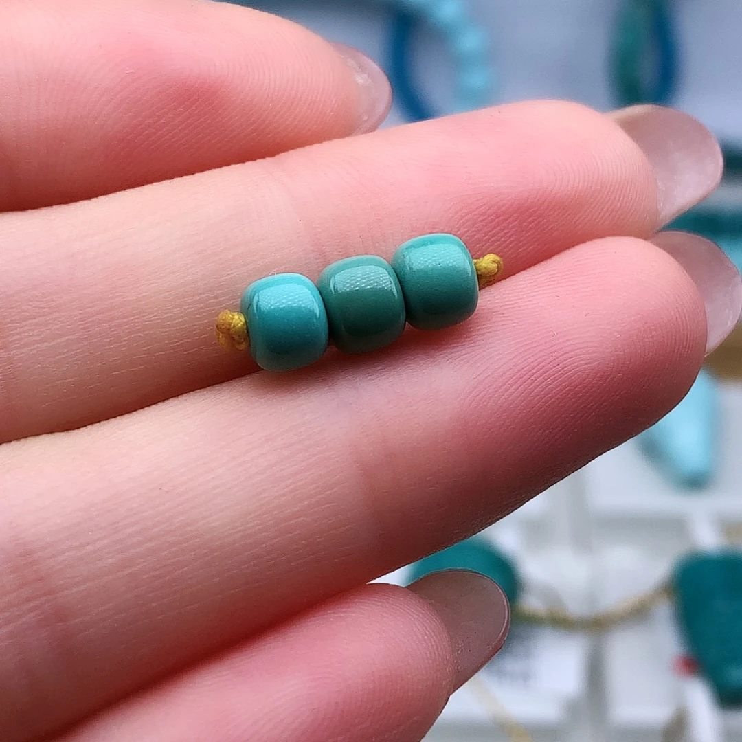 绿松石未镶嵌高瓷高色