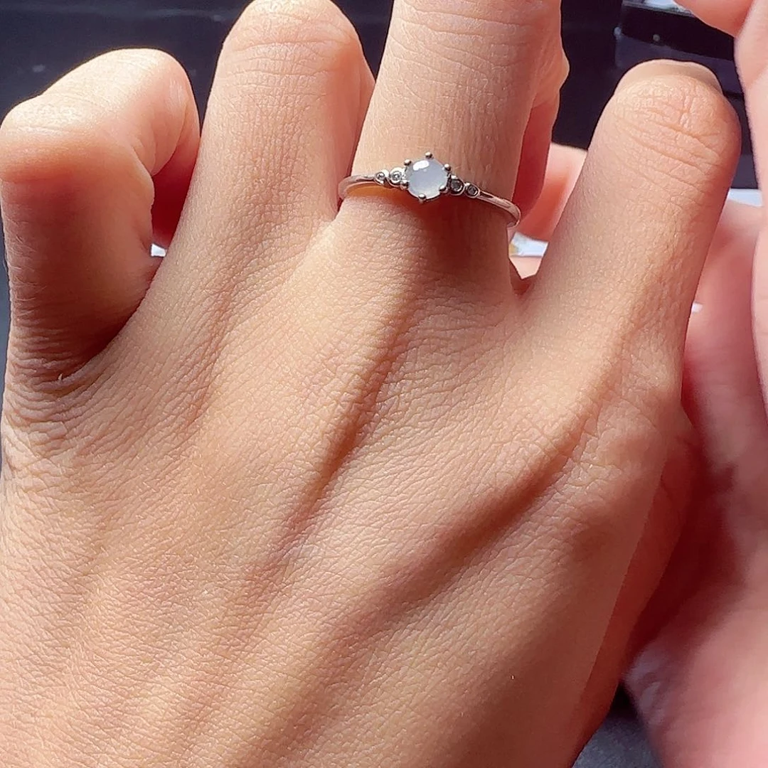 翡翠戒指未镶嵌天然翡翠A货