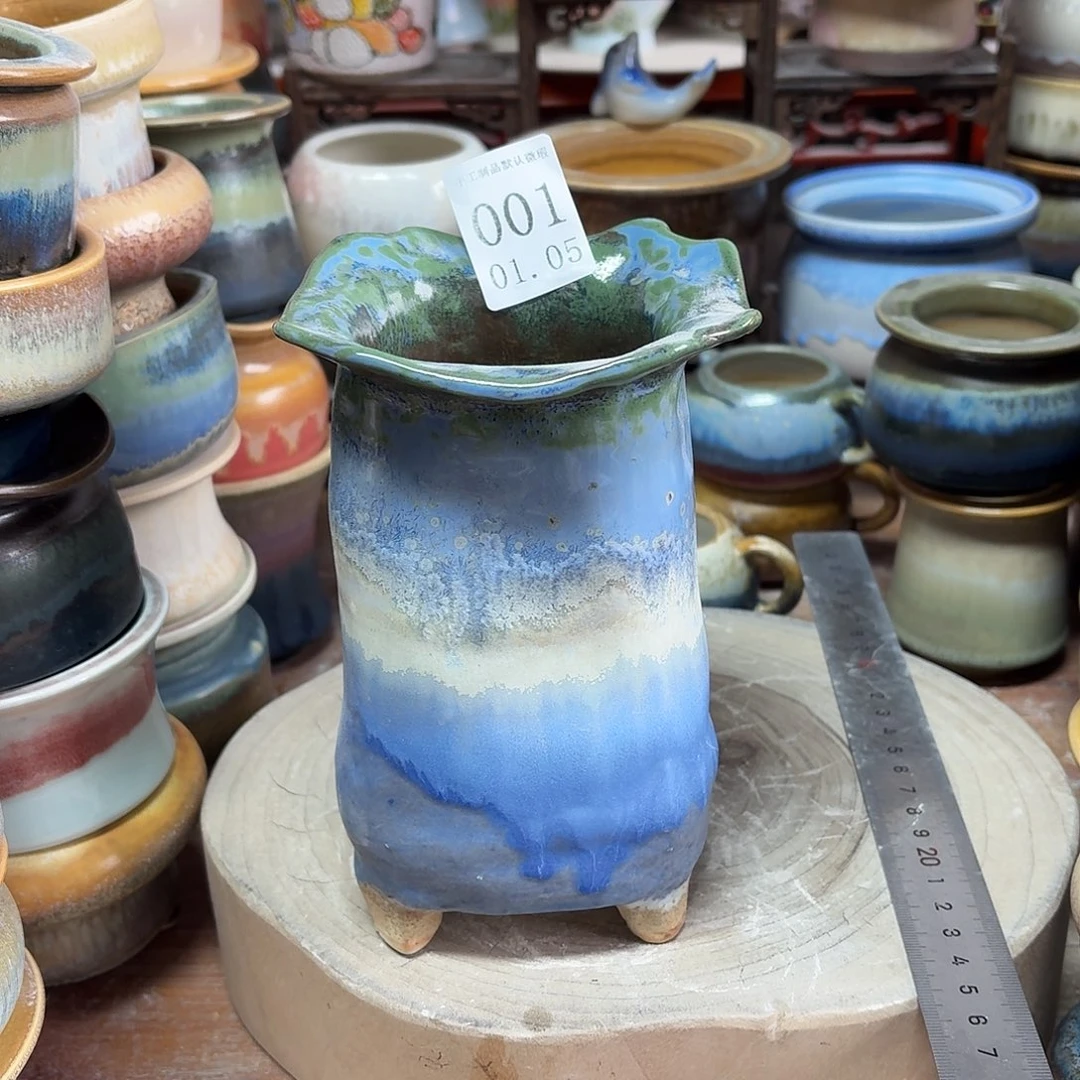 瓷片景德镇陶瓷手工制作口7.5高16