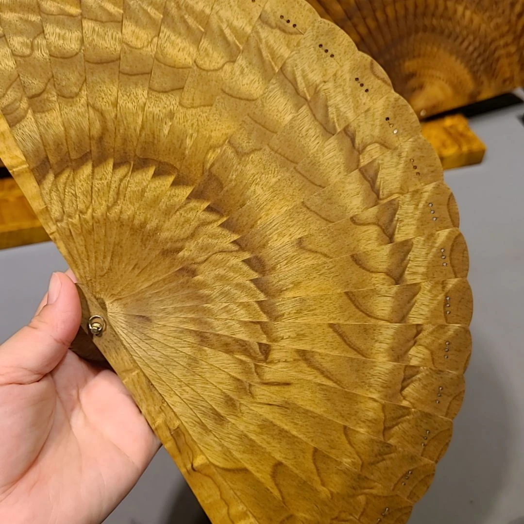 扇子18小叶桢楠金丝楠木苏扇