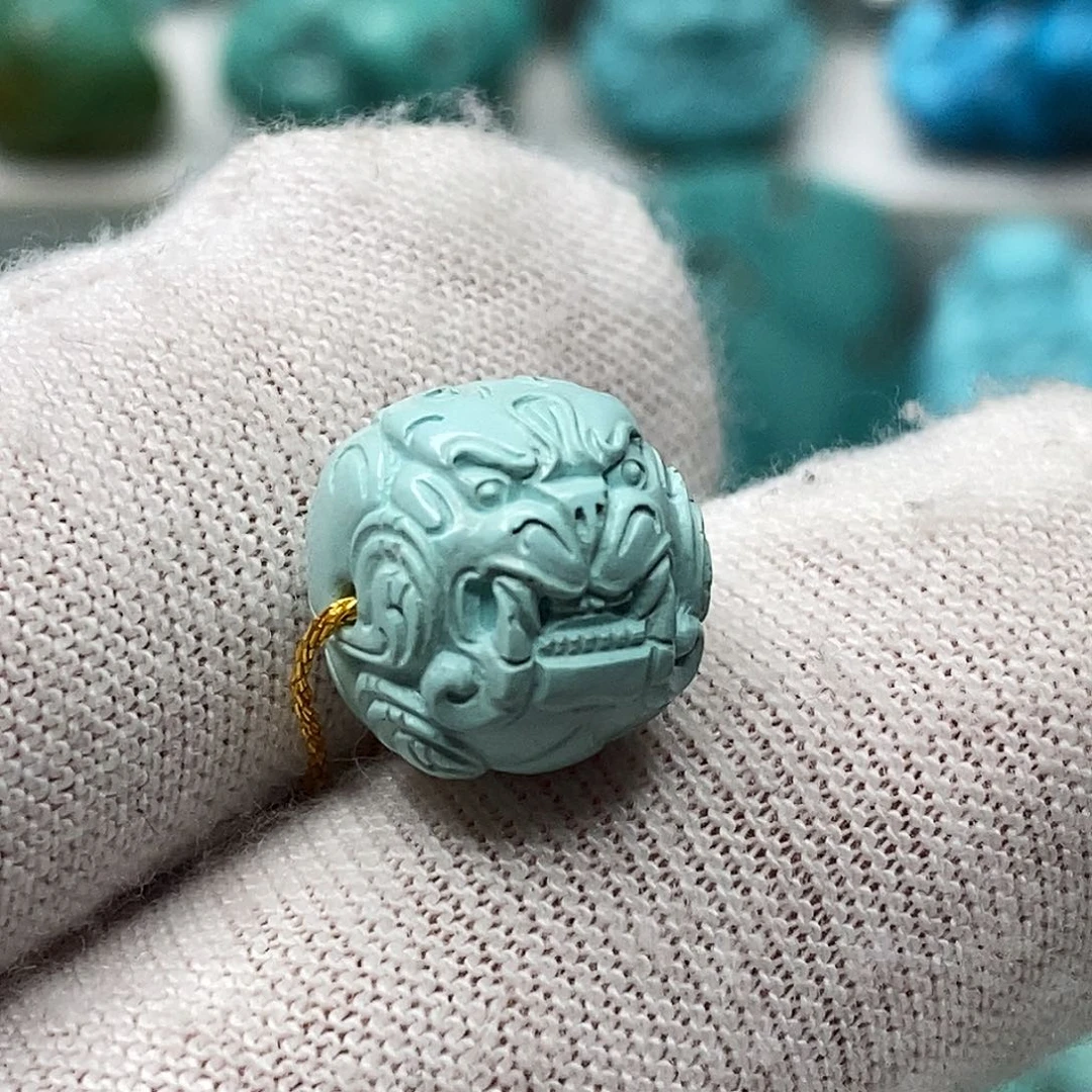 绿松石未镶嵌天然原矿 地大质检