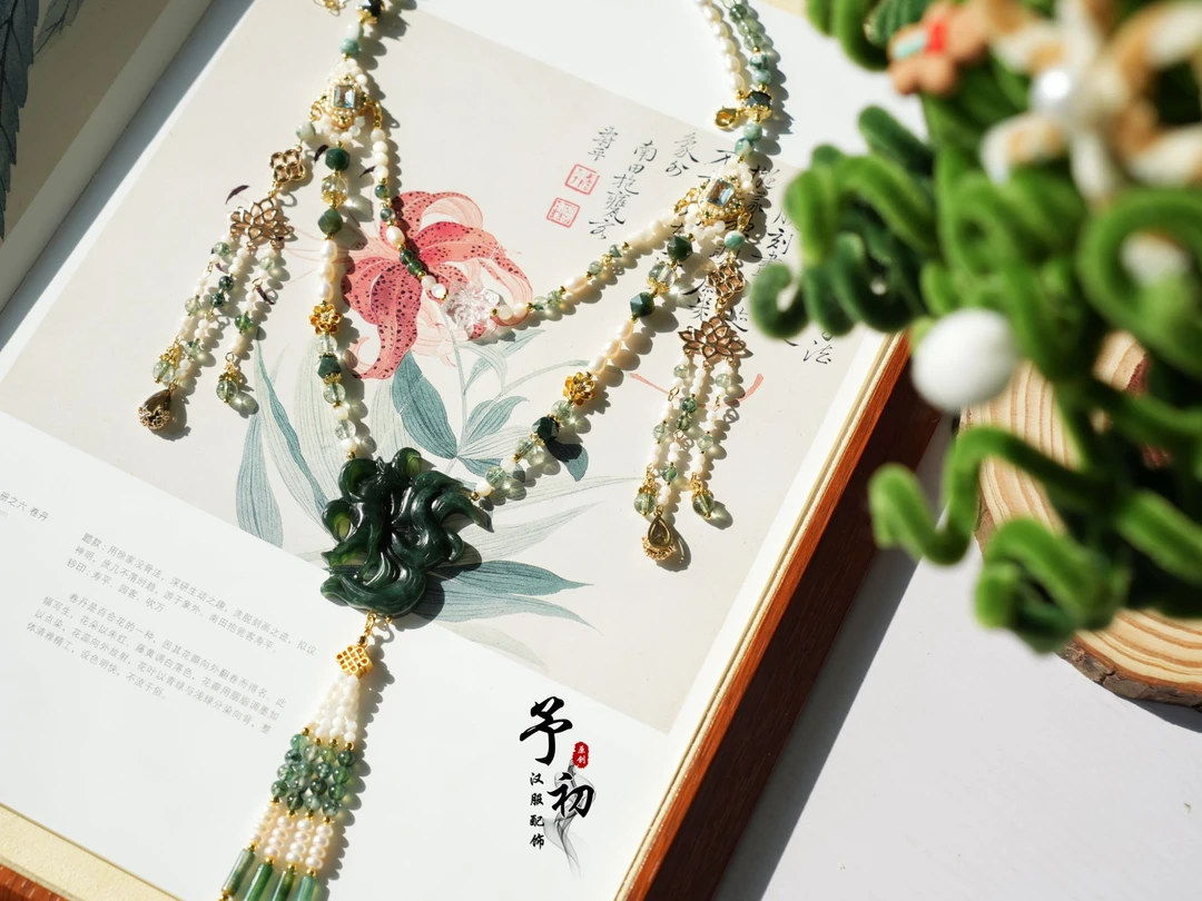 铜合金项链 予初【瑞狐】长璎珞原创设计古典复古华丽富贵汉服璎珞