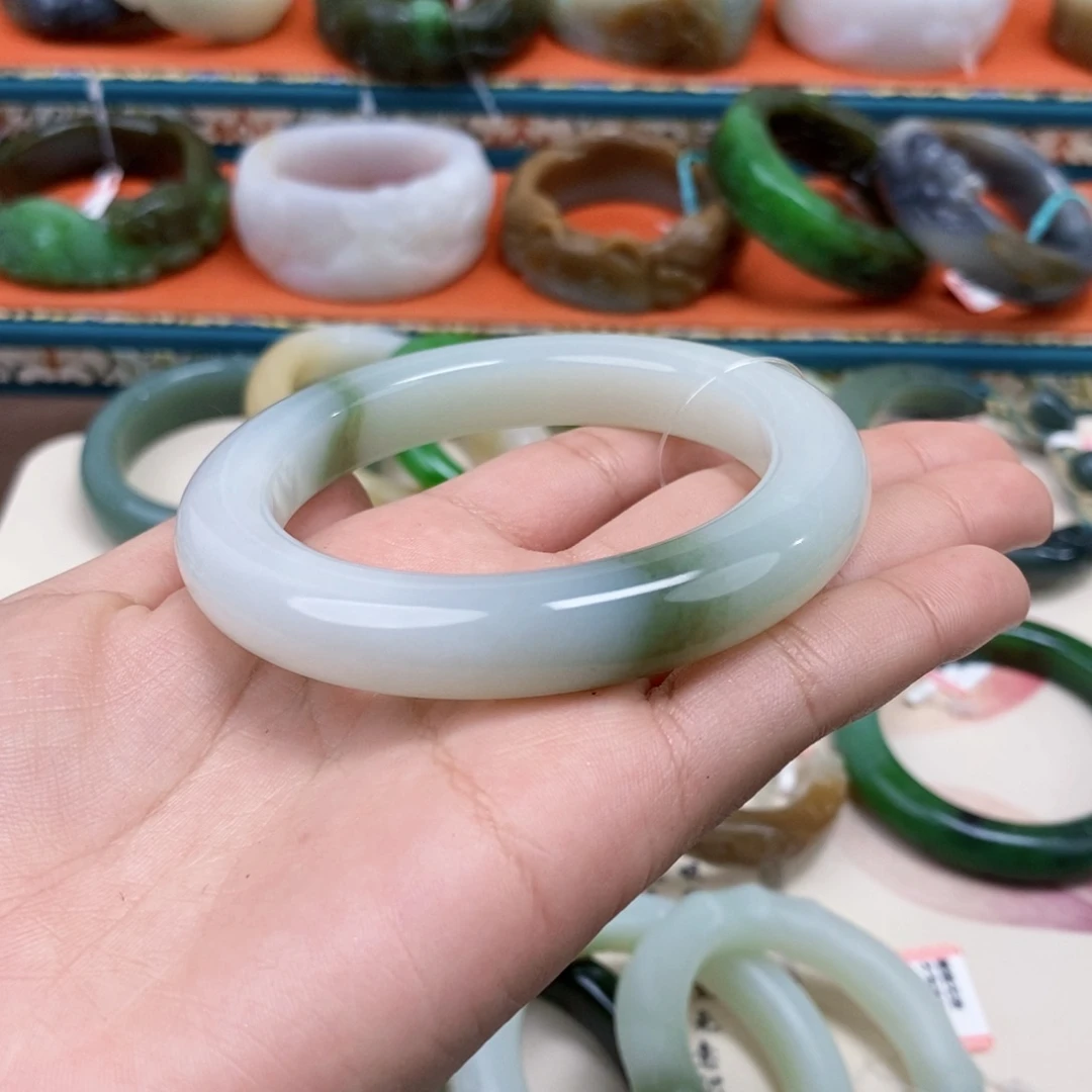 和田玉未镶嵌手镯手镯 59.3