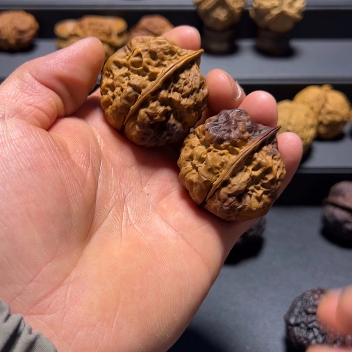 文玩核桃把件B上古蛤蟆头41mm