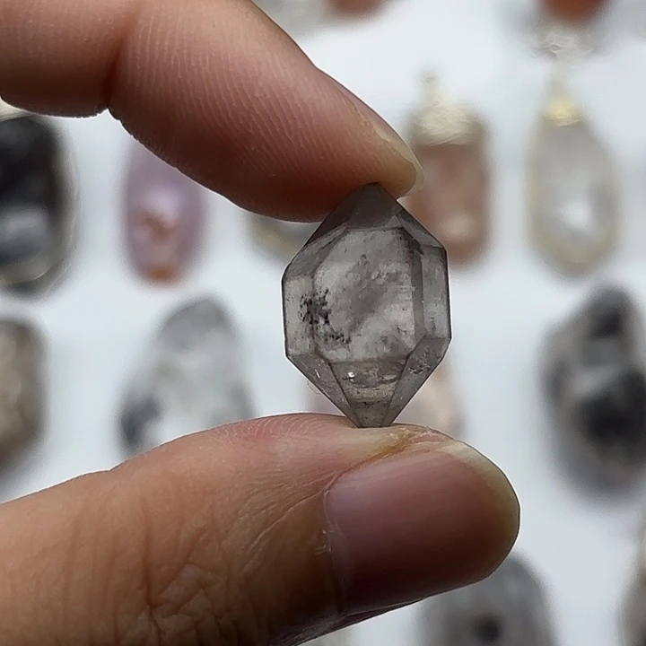 水晶颈饰未镶嵌素描闪灵钻20mm+