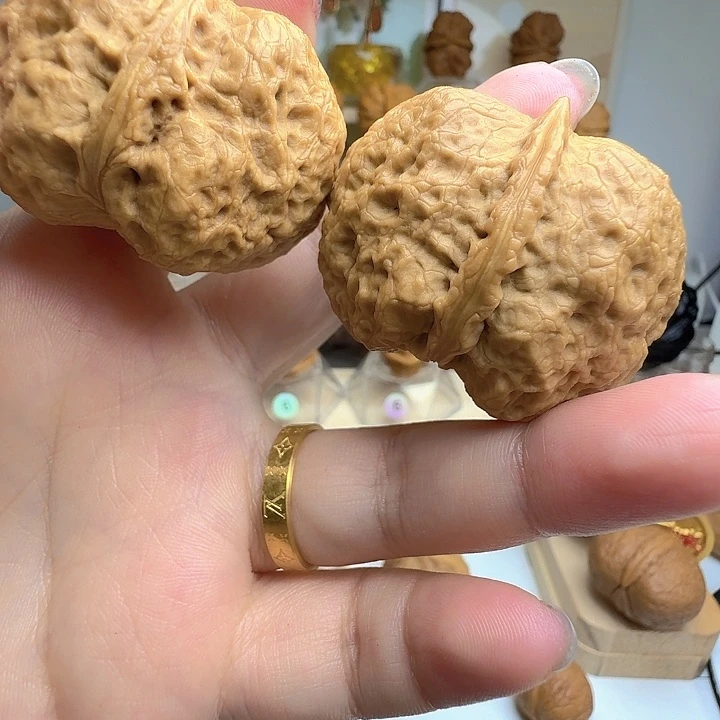 把件文玩核桃16号车花生元宝