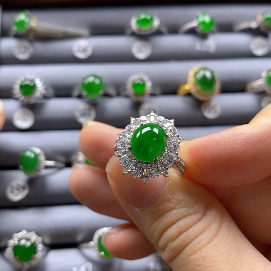 颈饰银S925镶嵌翡翠226号