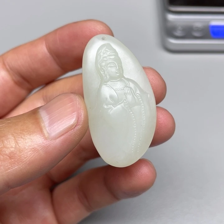 和田玉吊坠(不含链)未镶嵌逆*