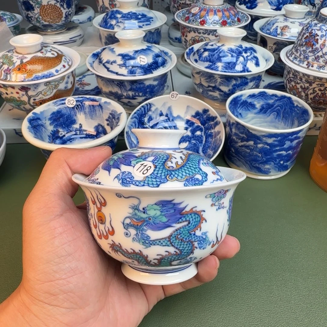 纯手工纯手绘茶具85