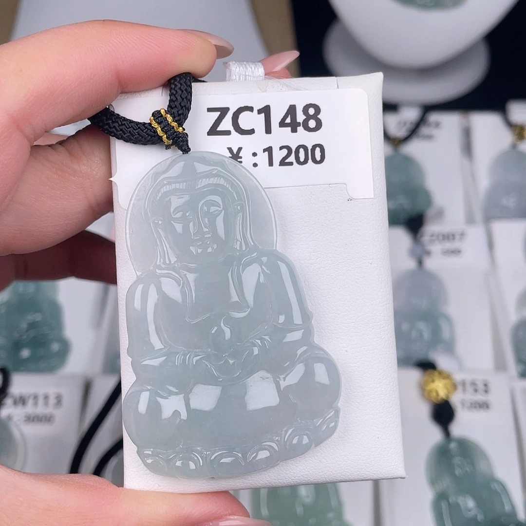 翡翠未镶嵌颈饰zc148