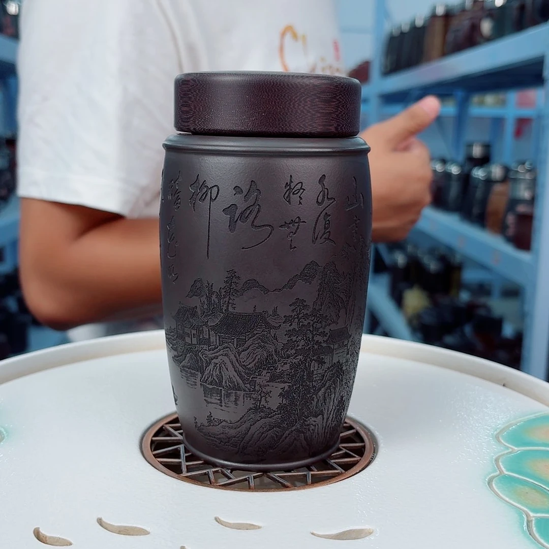 宜兴紫砂旅行车载保温杯