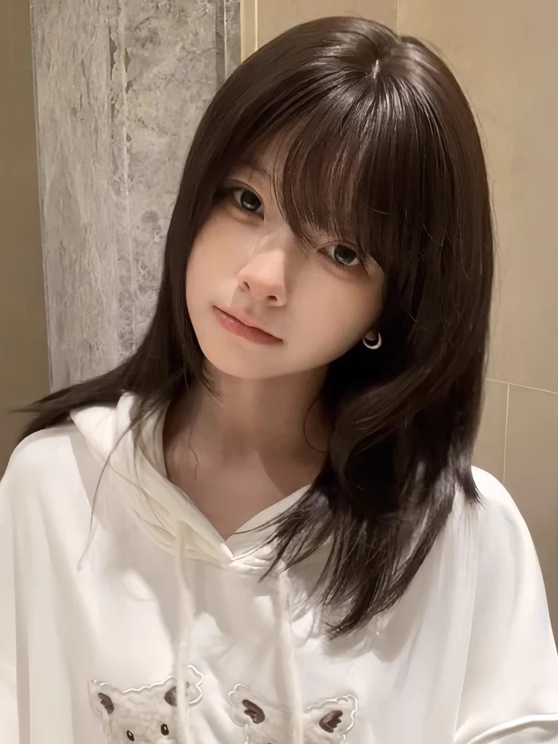 假发女中长发层次感锁骨发自然逼真学生头短发日常全头套整顶假发