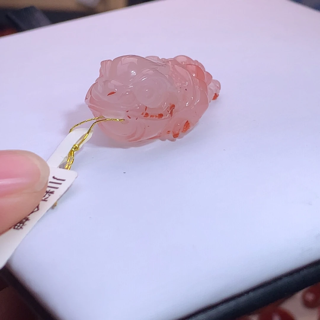 南红玛瑙未镶嵌珠宝半成品金蟾