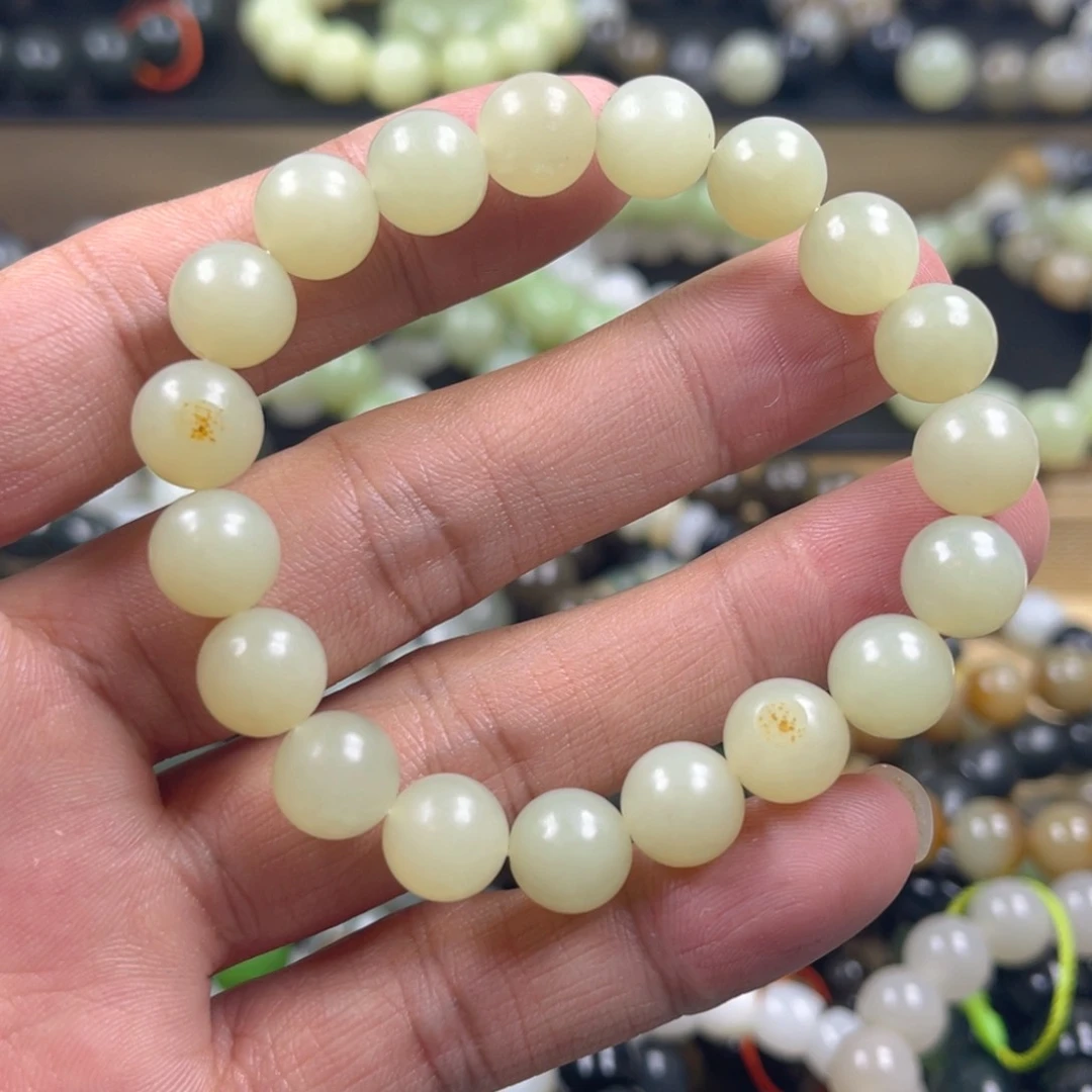和田玉手串未镶嵌