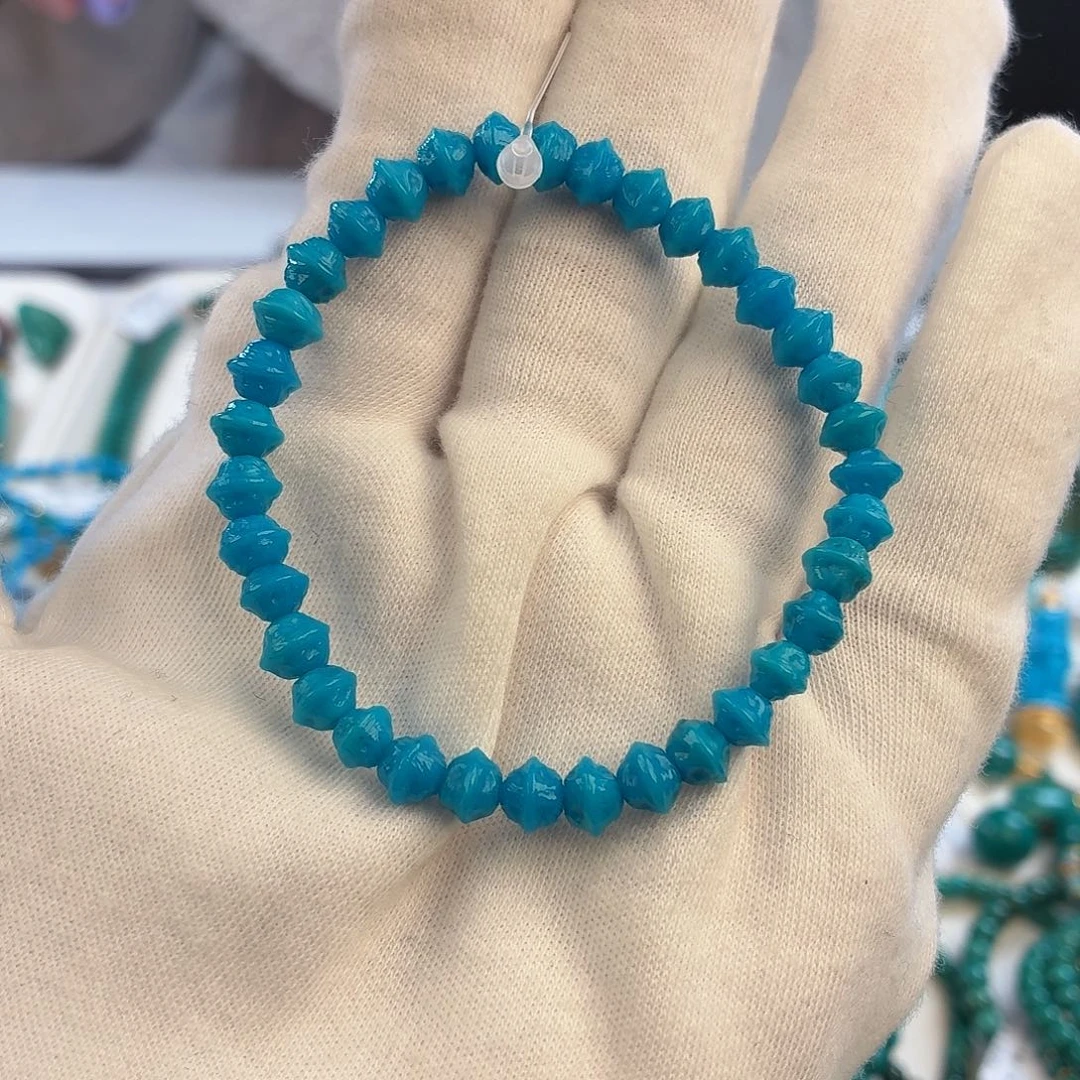 绿松石未镶嵌挂件6.5mm
