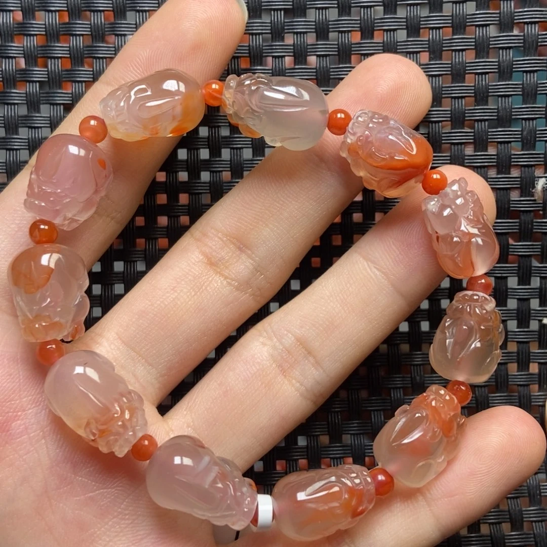 南红玛瑙未镶嵌手串10mm~11mm