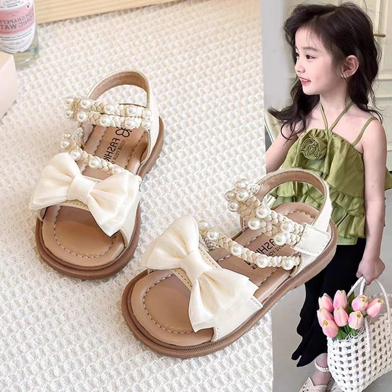 女童凉鞋公主鞋儿童高跟鞋夏款女孩中大童女2025新款夏季洋气童鞋