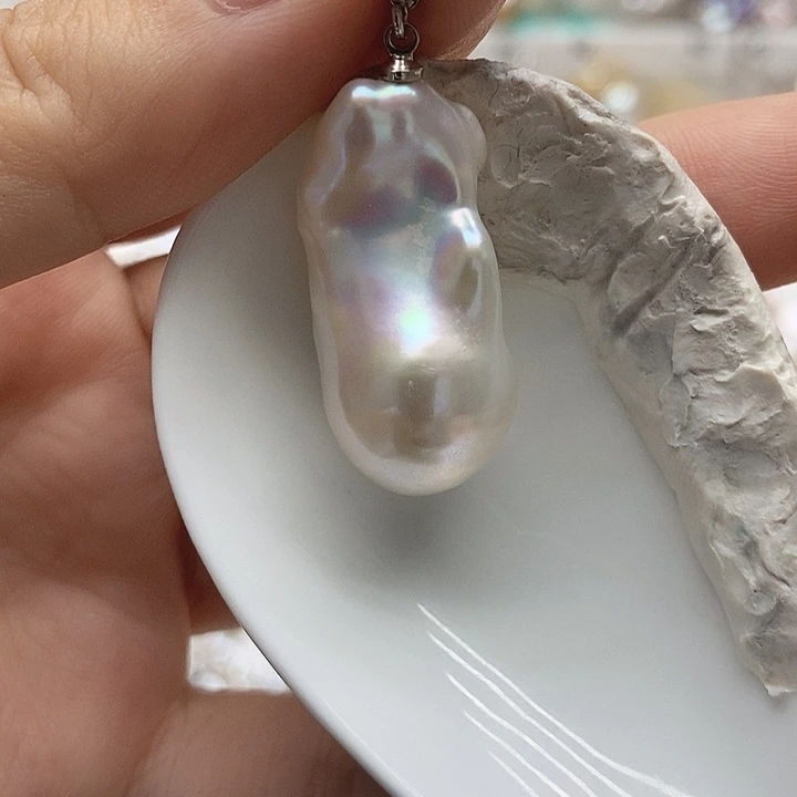 淡水珍珠未镶嵌吊坠(不含链)