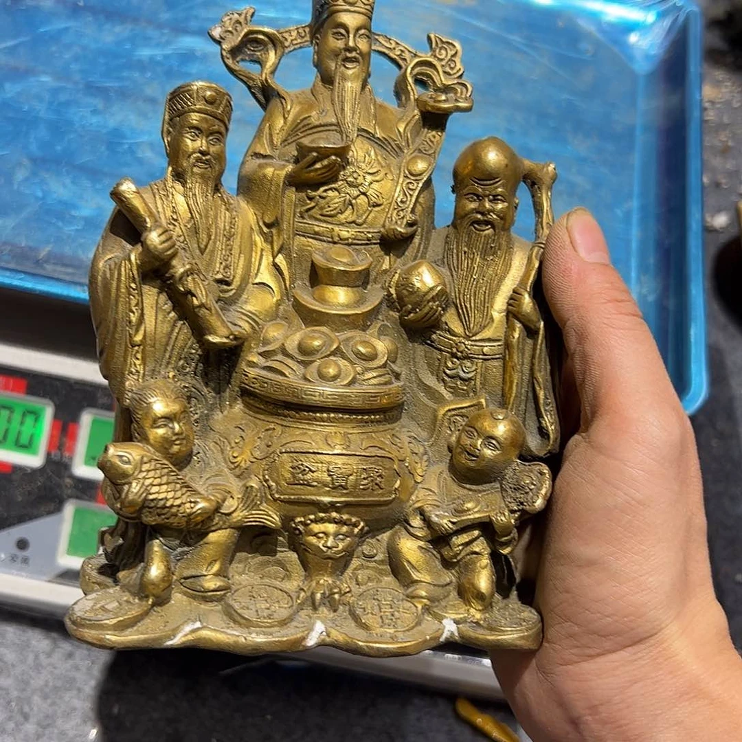毛微瑕疵黄铜摆件工艺品