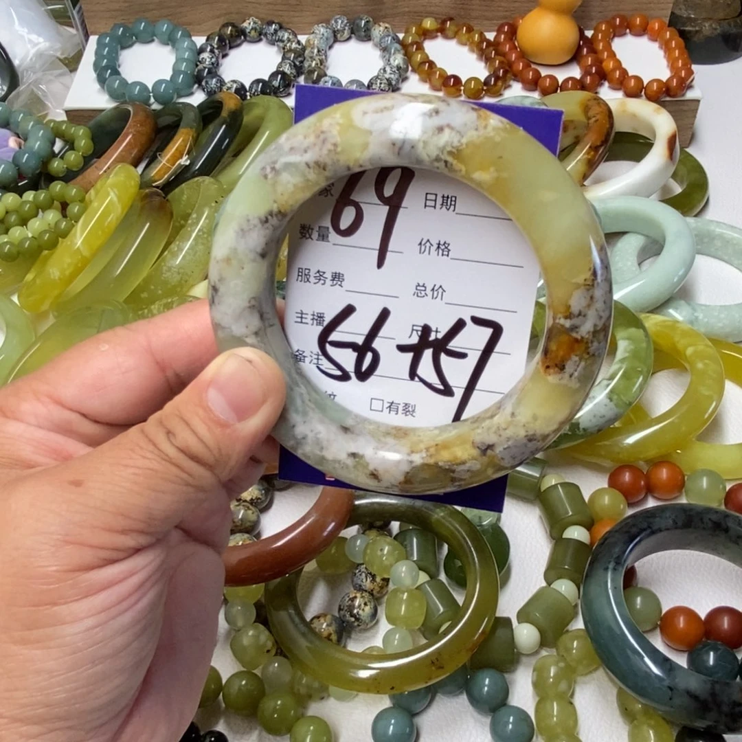 未镶嵌蛇纹石玉手镯