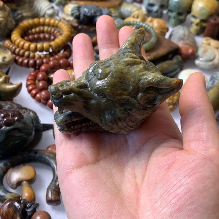 手链未镶嵌岫岩河磨玉（透闪石质玉）