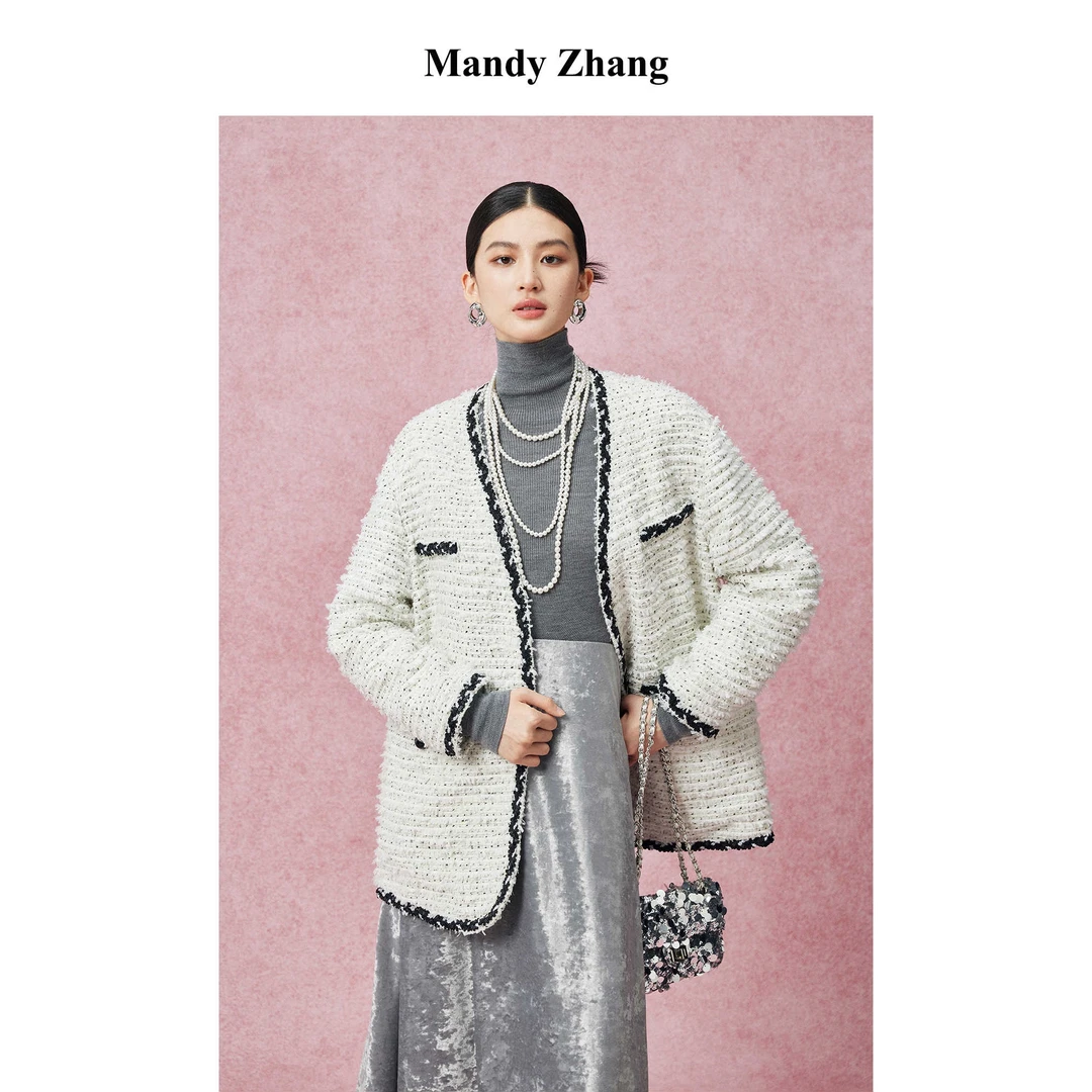 【初依专属】MandyZhang90白鸭绒粉色羽绒服女秋冬