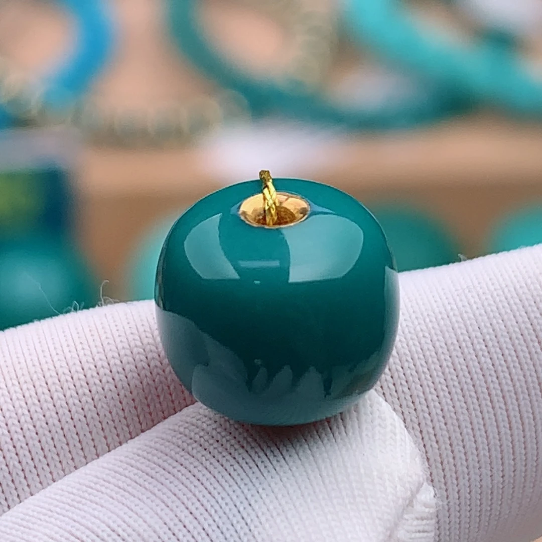 未镶嵌绿松石珠宝奇石9.3✖️8mm