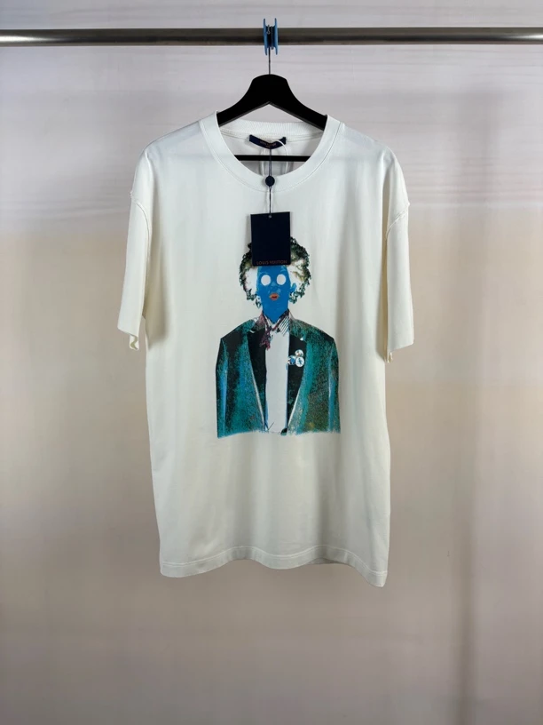 全新未使用 LouisVuitton/路易威登 霓虹人像短袖/S码/C2031