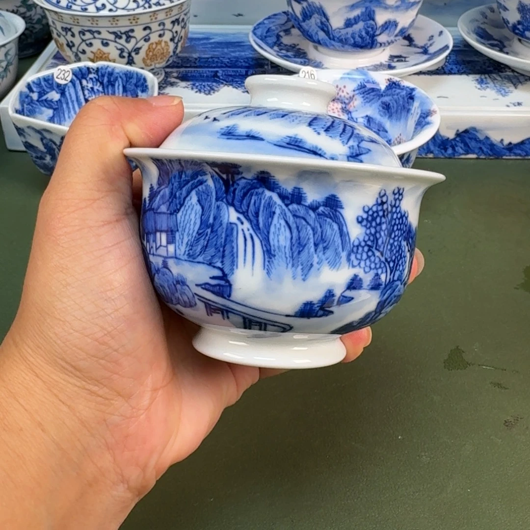 景德镇纯手绘茶具圆圆212